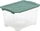 Rotho Evo Safe Keeping Aufbewahrungsbox, 15l, transparent/mistelgrün, inkl. Deckel (1007905092)