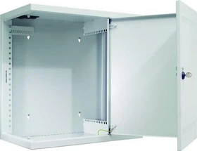 Schäfer NT Box Slimline Wandgehäuse 4HE, Sicherheitsglastür, hellgrau, 245mm tief