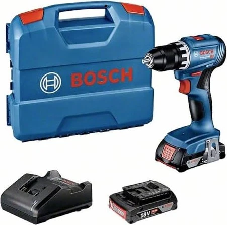 Bosch Professional GSR 18V-45 Akku-Bohrschrauber inkl. Koffer + 2 Akkus 2.0Ah