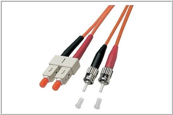 Good Connections LWL Duplex Kabel, OM1, 2x ST Stecker/2x SC Stecker, 5m, orange