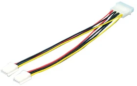 LogiLink Stromstecker [5.25"] auf 2x Buchse [3.5"] Y-Kabel, 0.2m (CP0002)