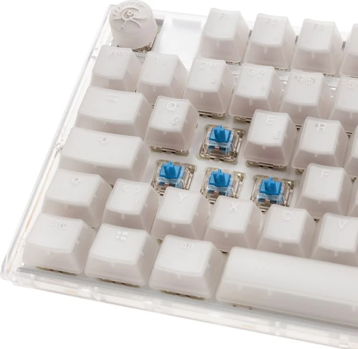 Ducky One 3, Aura White, TKL, LEDs RGB, MX RGB BLUE, USB, DE