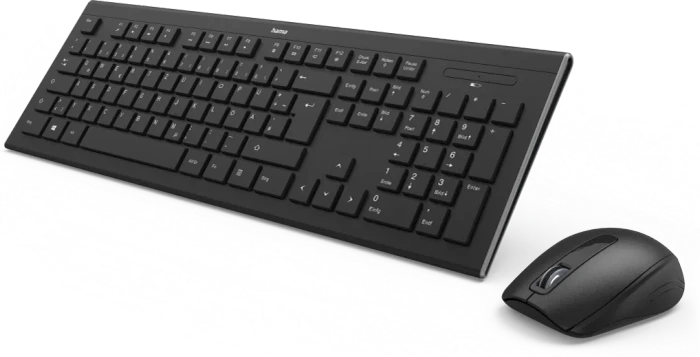 Hama Cortino Set Funk Tastatur und Maus, USB, DE