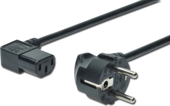 Digitus Netzkabel Schuko/C13 rechts gewinkelt, 1.8m
