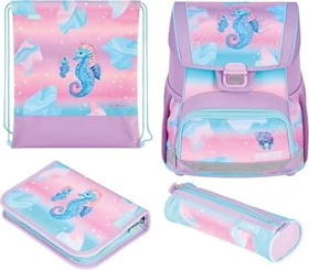 Herlitz Loop Plus Plus Ocean Lights Schultaschen-Set, 4-tlg.