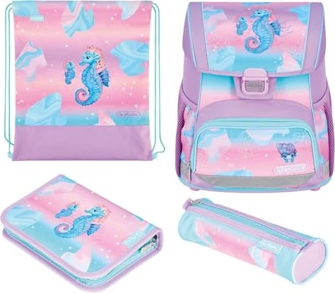 Herlitz Loop Plus Plus Ocean Lights Schultaschen-Set, 4-tlg.