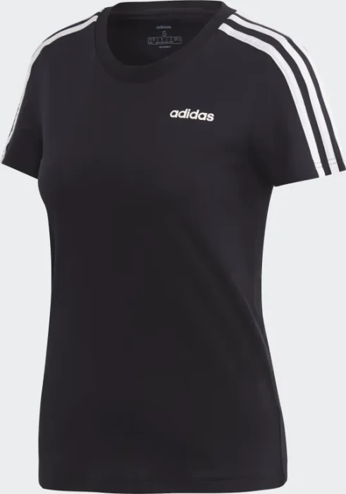 adidas Essentials 3-Streifen T-Shirt kurzarm schwarz/weiß (Damen)
