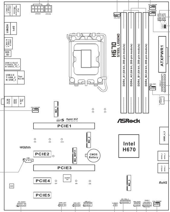ASRock H670 Steel Legend (Intel 1700)