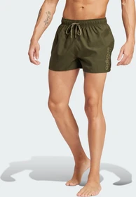 adidas Essentials Logo CLX Badeshorts night cargo/olive strata (Herren)