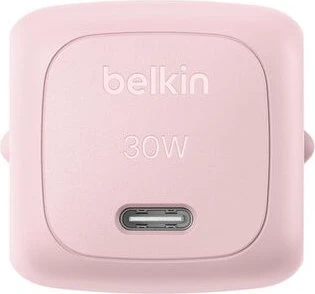 Belkin BoostCharge USB-C-Ladegerät + USB-C/USB-C-Kabel (30W) rosa