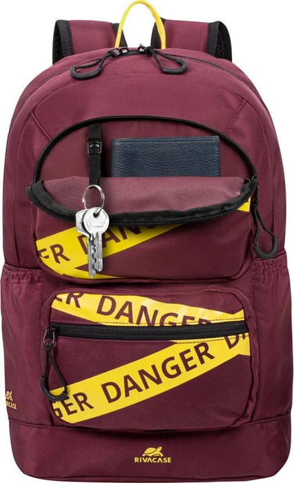 RivaCase Erebus 5421 Stadtrucksack Laptop Rucksack 13.3", burgundy rot