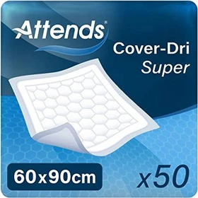 Attends Cover-Dri Super Bettschutzeinlage, 60x90cm, 50 Stück