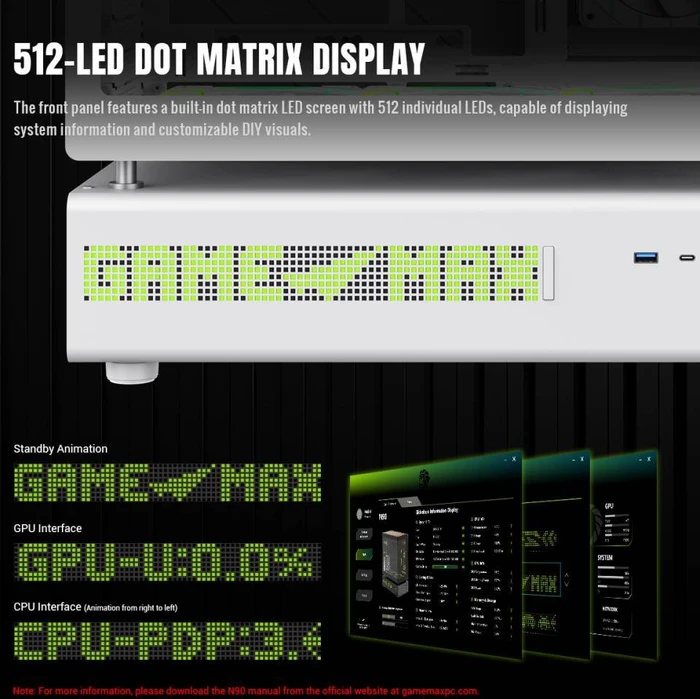 GameMax N90 White, Glasfenster