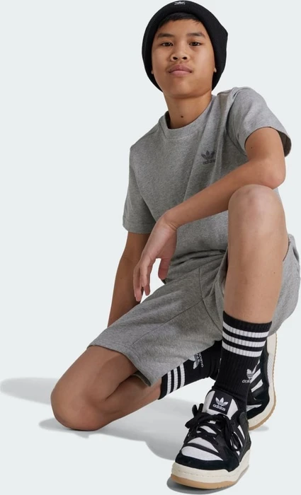 adidas Kids T-Shirt kurzarm medium grey heather (Junior)