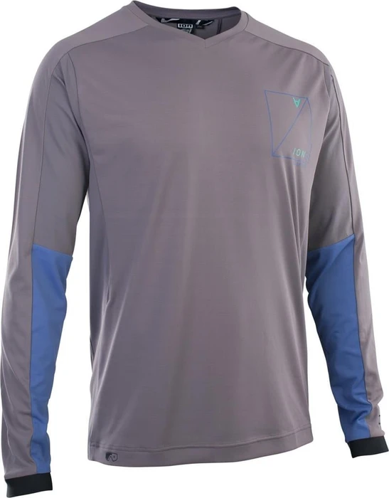 ION MTB Traze AMP AFT Trikot langarm shark grey (Herren)