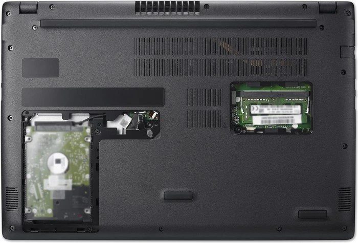 Acer Aspire 3 A315-51-37QQ, schwarz, Core i3-6006U, 8GB RAM, 256GB SSD, DE