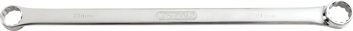 KS Tools CHROMEplus Doppelringschlüssel extra lang, 17/19x407mm