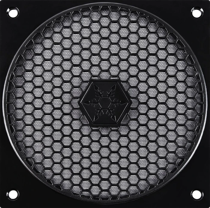 SilverStone FF121B, Lüftergitter mit Staubfilter 120mm, schwarz