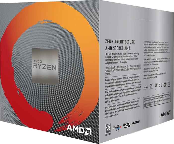 AMD Ryzen 5 3400G, 4C/8T, 3.70-4.20GHz, boxed mit AMD Wraith Spire