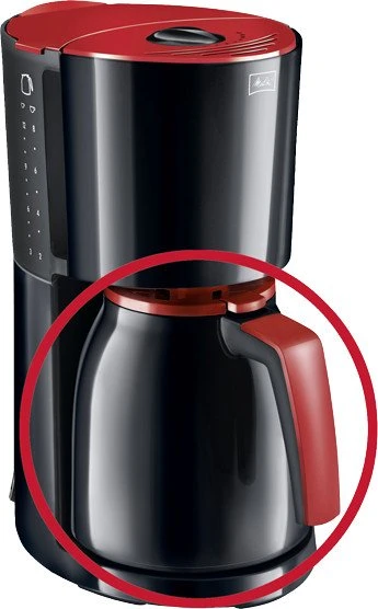 Melitta Enjoy Thermoskanne schwarz/rot