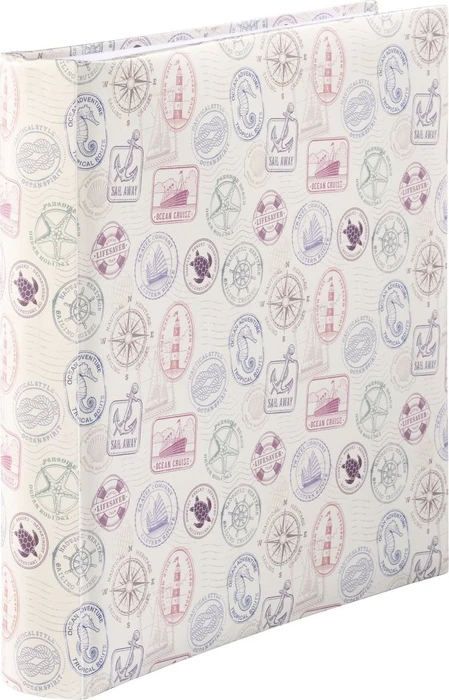 Hama Jumbo Fotoalbum, 30x30, 100 weiße Seiten, Stamps