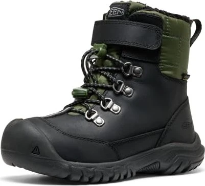 Keen Kanibou Waterproof Little Kids black/bronze/green (Junior)