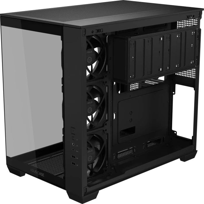 ASUS A32 Plus TG ARGB, schwarz, Glasfenster