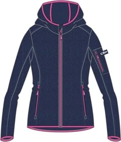 CMP Knit-Tech Fleece Jacke blue/fuxia (Junior)
