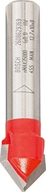 Bosch Professional Expert for Wood V-Nutfräser, (D)12.7x10x44.4mm, 1 Stück