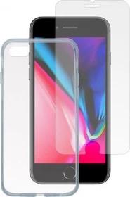4smarts 360° Starter Set mit X-Pro Clear Glas fuer Apple iPhone SE (2022) transparent