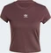 adidas Essentials Slim T-Shirt kurzarm shadow brown (Damen) Vorschaubild