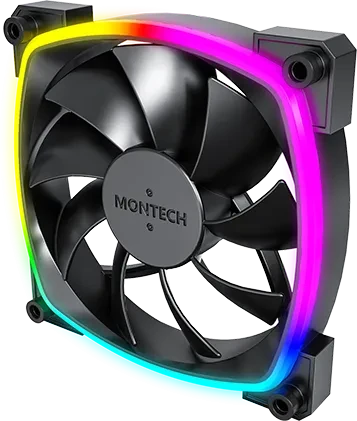 Montech AX120 PWM ARGB schwarz, 120mm