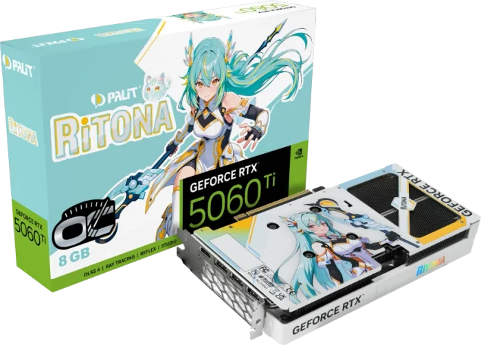 Palit GeForce RTX 5060 Ti RiTONA OC, 8GB GDDR7, HDMI, 3x DP