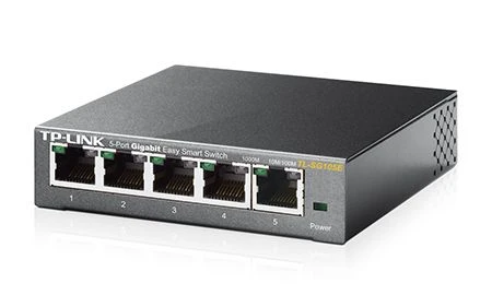 TP-Link TL-SG105E Desktop Gigabit Smart Switch, 5x RJ-45