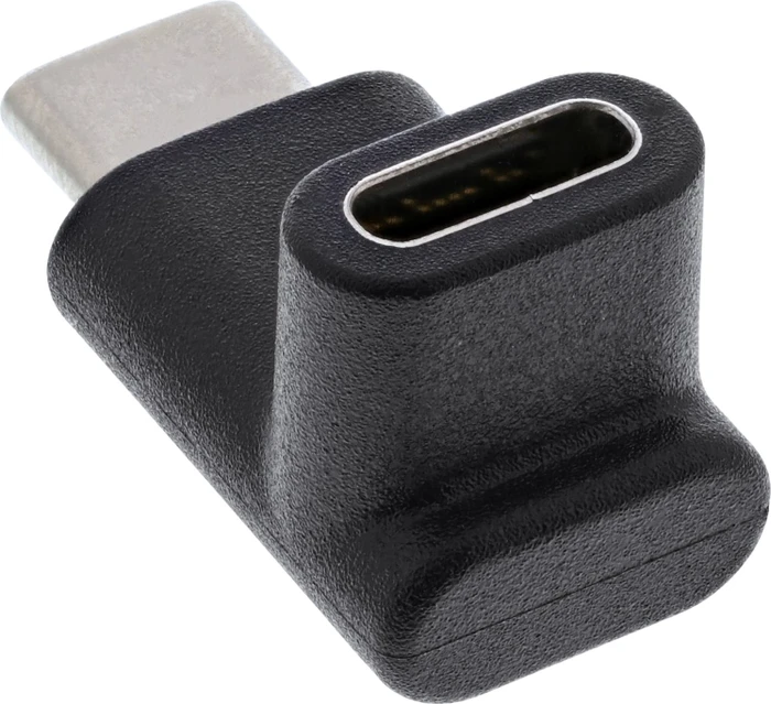 InLine USB-C 3.1 [Buchse] auf USB-C 3.1 [Stecker] Adapter oben/unten gewinkelt schwarz