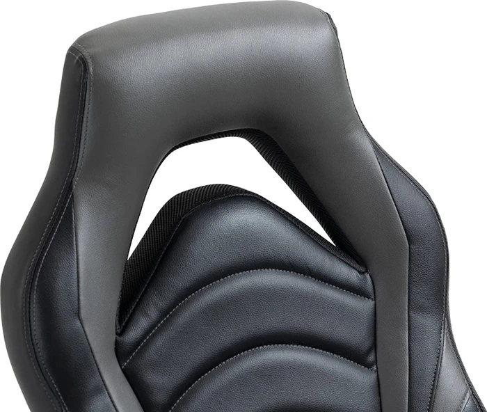 CLP Foxton Kunstleder Gamingstuhl, schwarz/grau