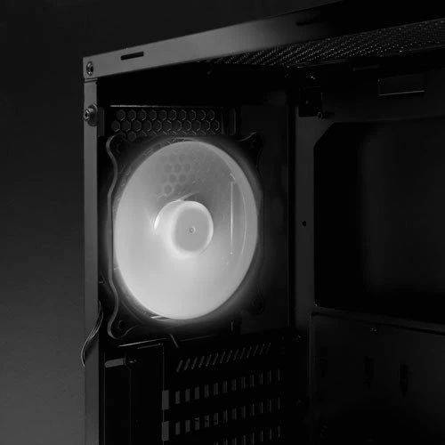 Antec P6 schwarz, Glasfenster