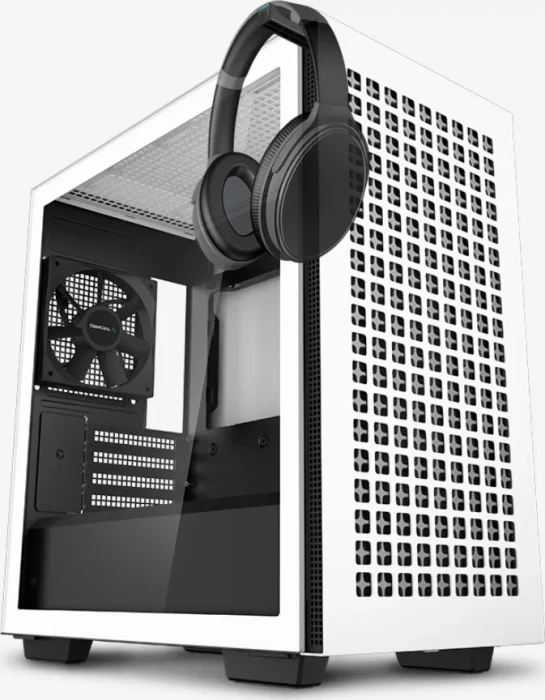 DeepCool CH370 WH, weiß, Glasfenster