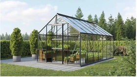 Vitavia Meridian 1 11500 ESG 3mm Gewächshaus anthrazit