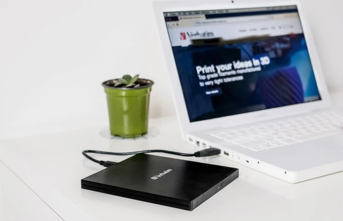 Verbatim Externer CD/DVD-Brenner, SlimLine, USB-C 3.0