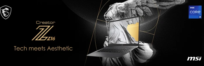 MSI Creator Z16 A11UET-072, Lunar Gray, Core i9-11900H, 32GB RAM, 1TB SSD, GeForce RTX 3060, DE