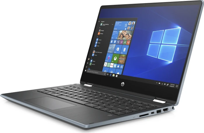 HP Pavilion x360 14-dh1351ng, Cloud Blue/Ash Silver, Core i5-10210U, 16GB RAM, 512GB SSD, DE