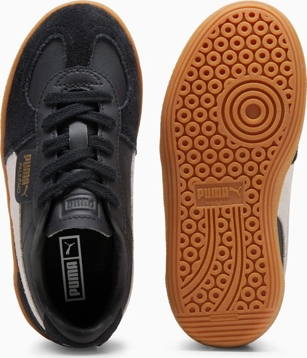 Puma Palermo Leather puma black/feather gray/gum (Junior)