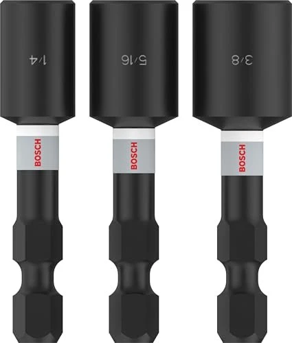Bosch Professional PRO Impact Steckschlüsselsatz zöllig, 3-tlg.