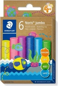 Staedtler Noris Jumbo 842 Plastilin Knete glitter 6x 16.6g