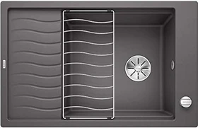 Blanco Elon XL 6 S InFino Becken reversibel mit Ablauffernbedienung felsgrau