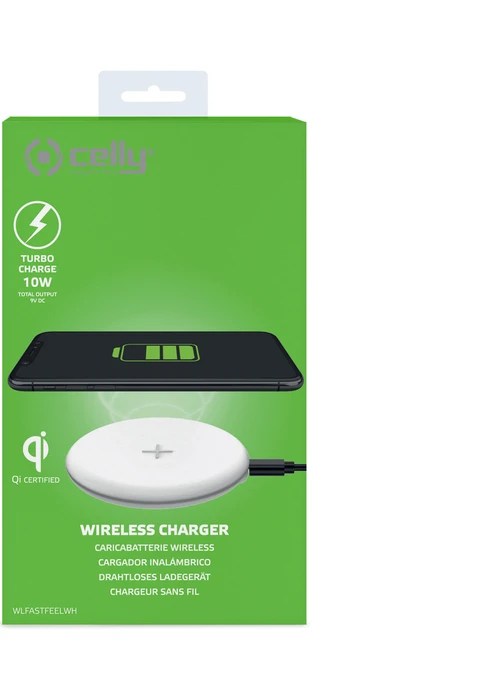 Celly Wireless Fast Charger Feeling weiß