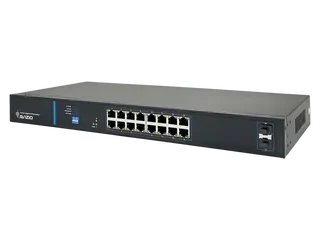Avizio SU Rackmount Gigabit Switch, 16x RJ-45, 2x SFP, 150W PoE+