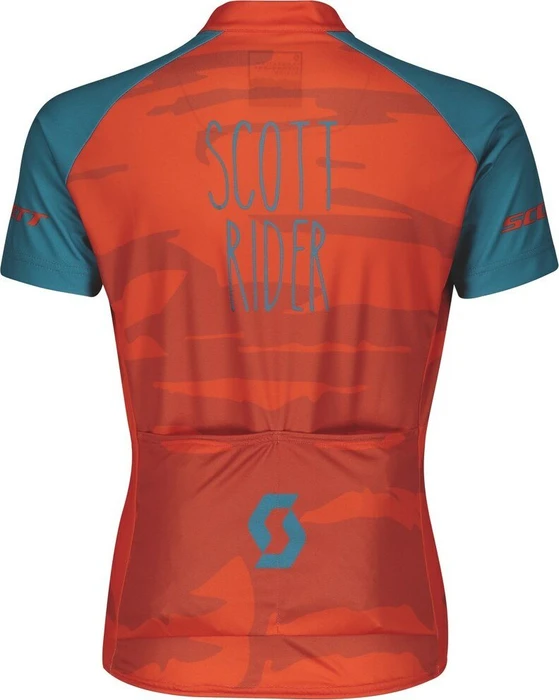 Scott RC Team Trikot kurzarm exotic orange/celestial blue (Junior)