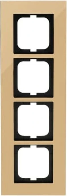 Busch-Jaeger Carat Abdeckrahmen 4-fach Rahmen, gold
